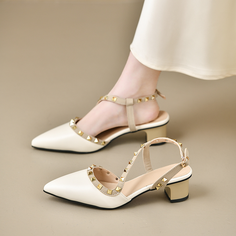 Women'S Fashion Q - Sandálias Femininas Brilhantes com Fivela Traseira,