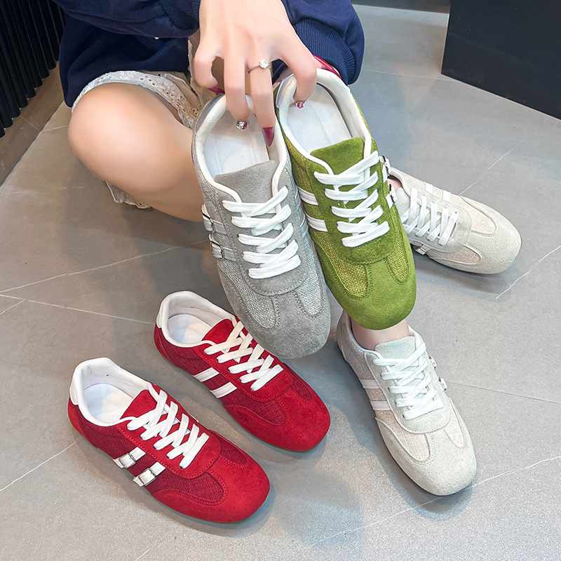 Women'S Fashion Tennis Shoes - Tênis Feminino Esportivo Casual com Cadarço