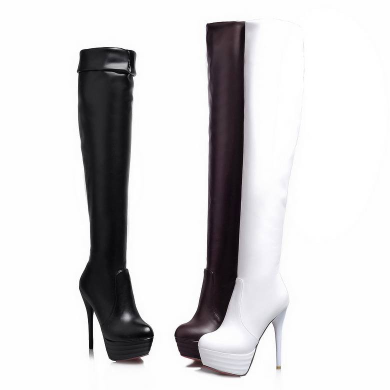 Sale Fashion Women - Simloveyo botas de joelho plataforma sapatos
