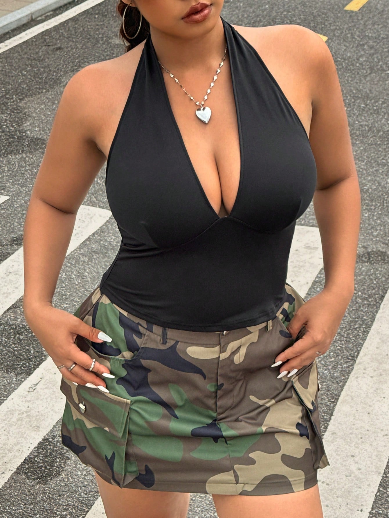 Women Fashion Vest - Nova moda cor sólida plus size