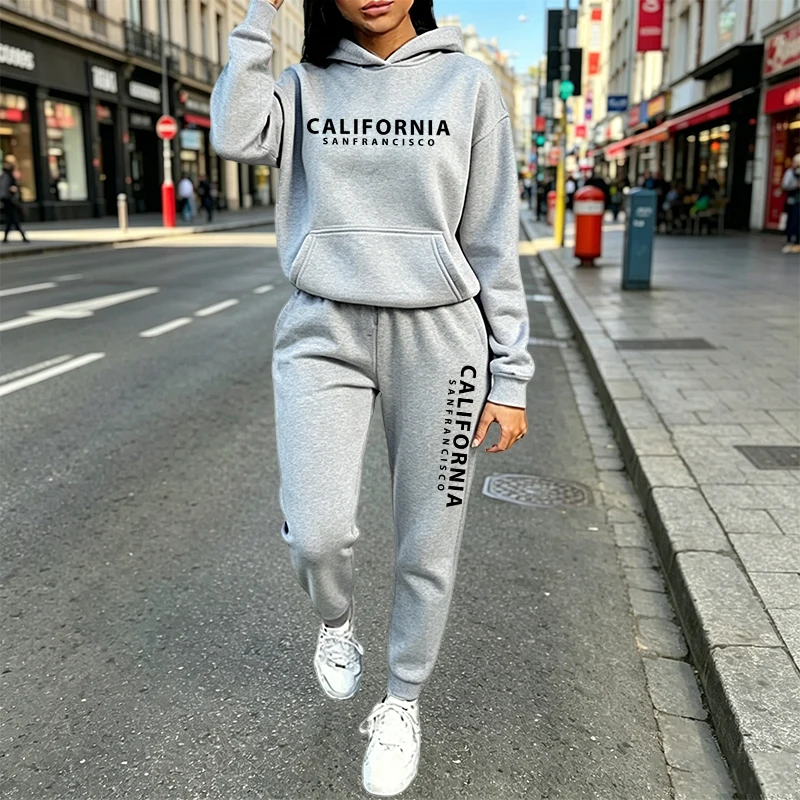 Women'S Fashion Sweatshirts - Conjunto de Moletom Casual Urbano com