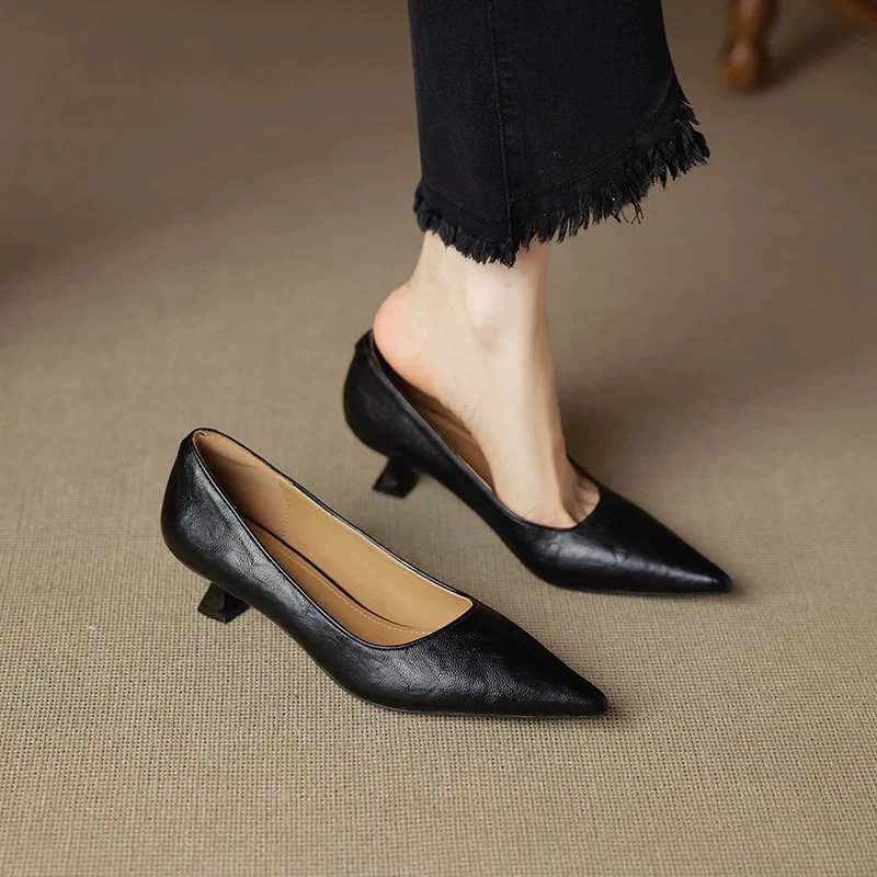 Women Fashion Simple - Simples stiletto único sapatos outono moda