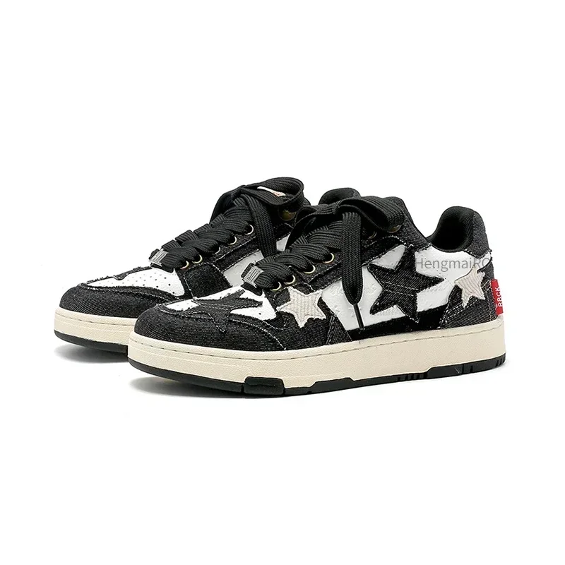 Women'S Fashion Tennis Shoes - Mulheres tênis homem retro estrela y2k
