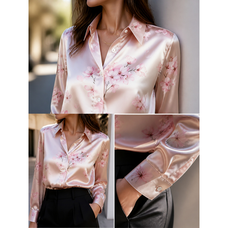 Women'S Fashion Trends - Camisa de Manga Longa com Gola