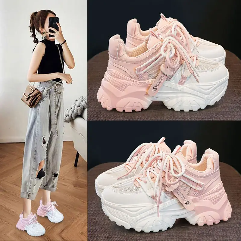 Women'S Fashion Tennis Shoes - Tênis Feminino Casual Plataforma Moda 2024