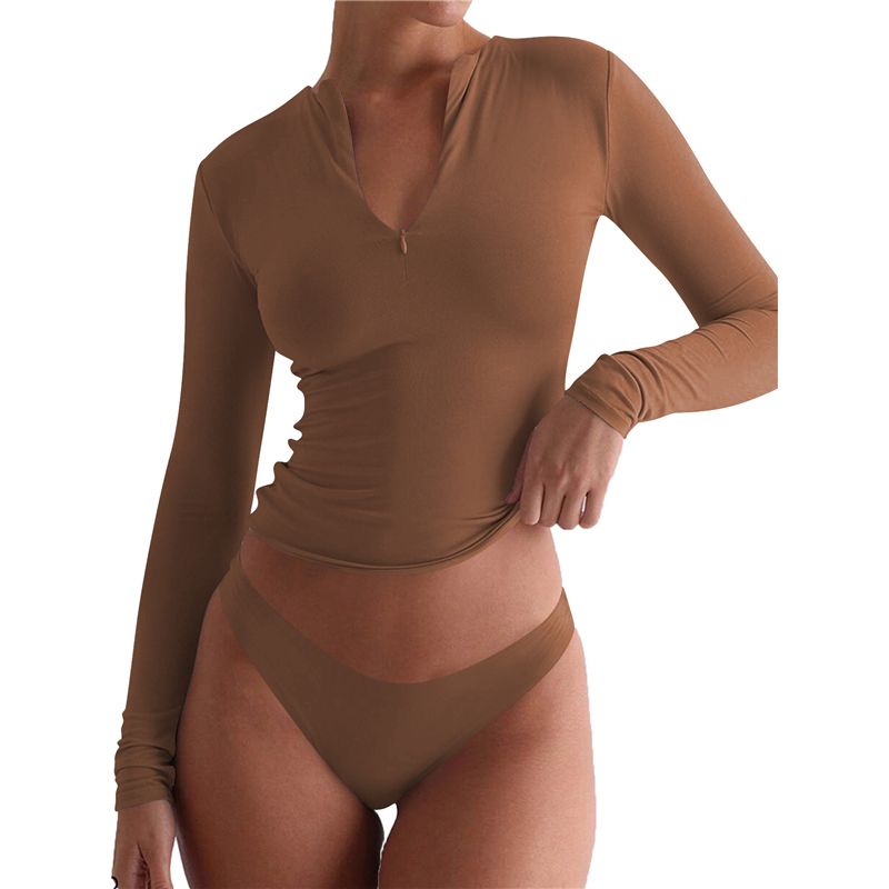 Women'S Fashion Quarter Zip - Blusa Cropped Feminina AEF6 com Zíper