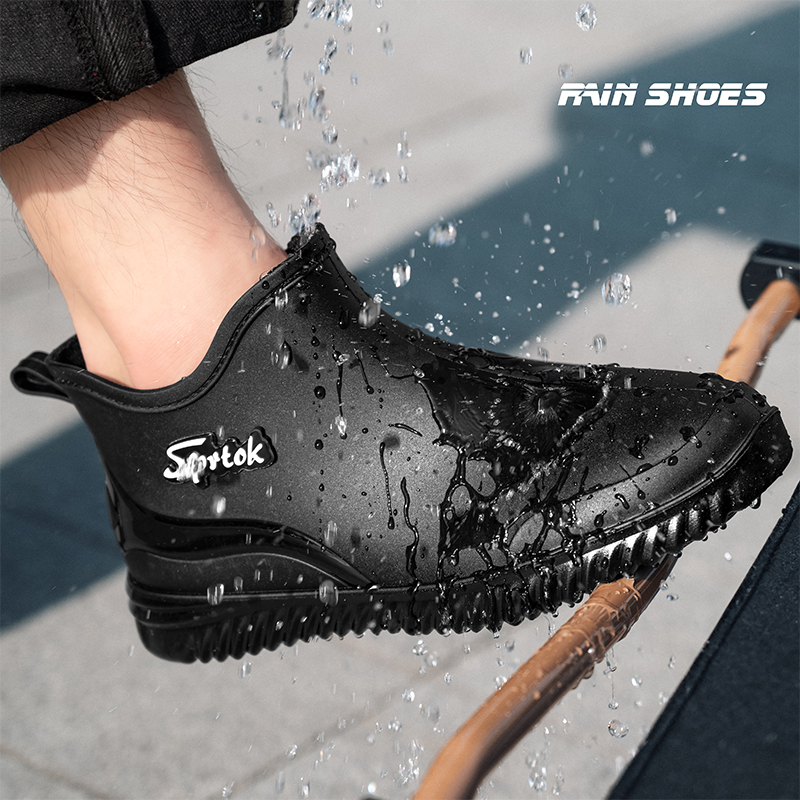 Women'S Fashion Rain Boots - Botas de chuva curtas para adultos,