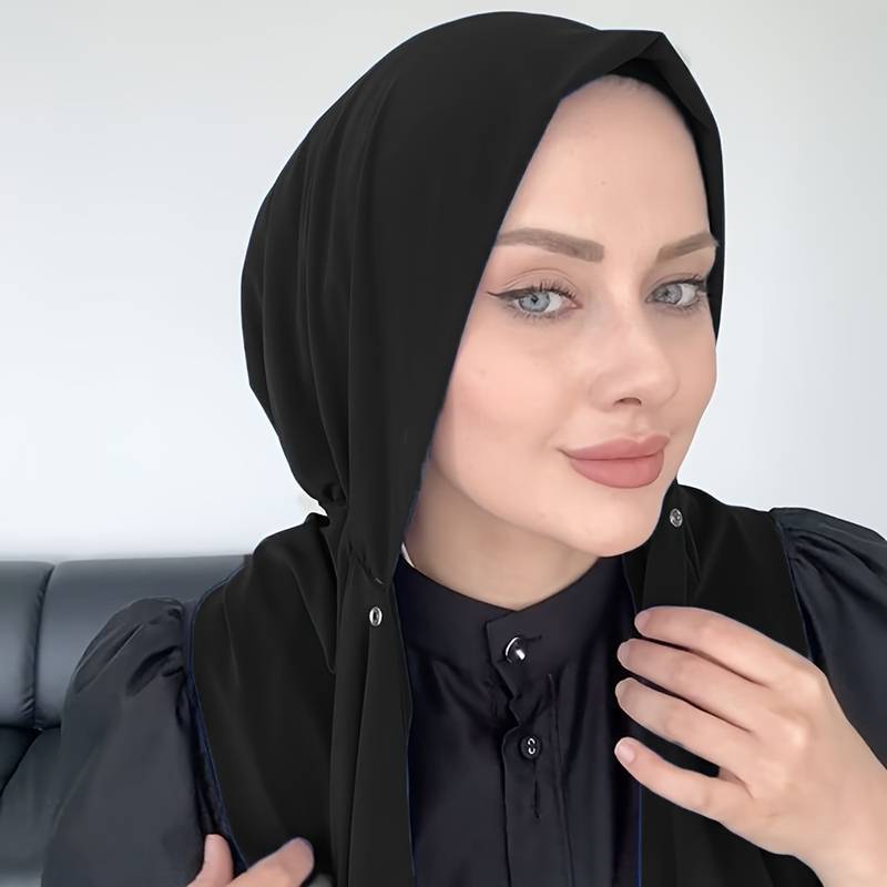 Women Fashion Simple - Chapéu de moda muçulmana com lenço