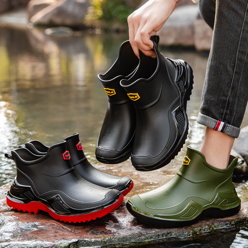 Botas de chuva curtas da moda  - Women'S Fashion Rain Boots avaliação e preço