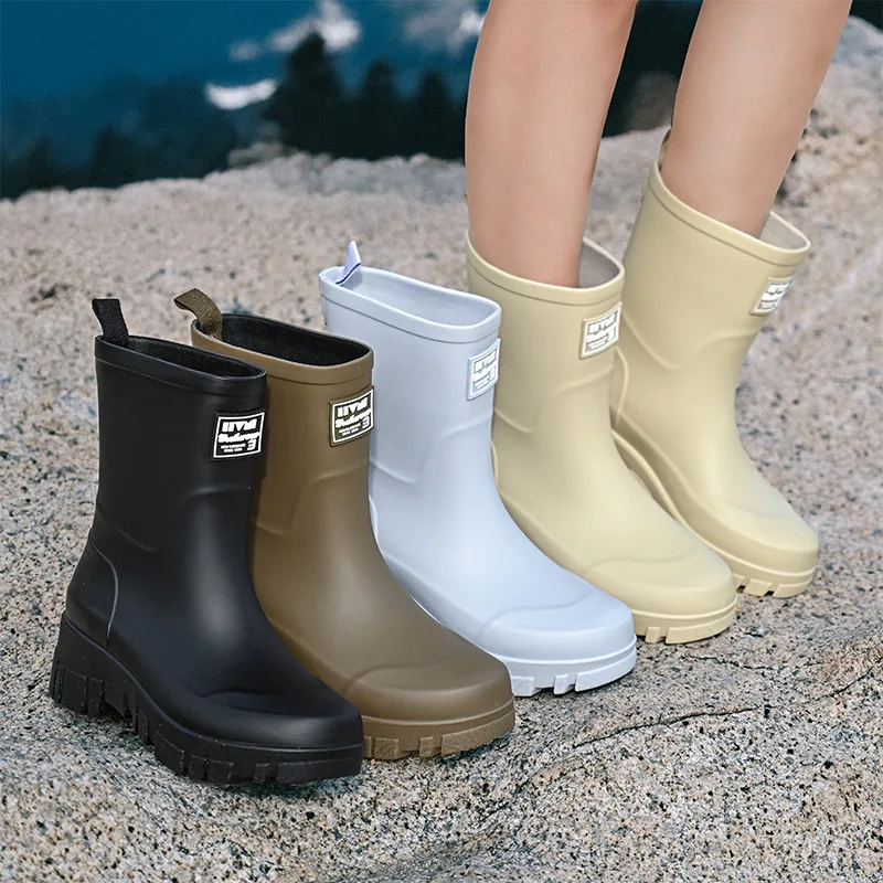 Botas de chuva da moda para mu - Women'S Fashion Rain Boots avaliação e preço