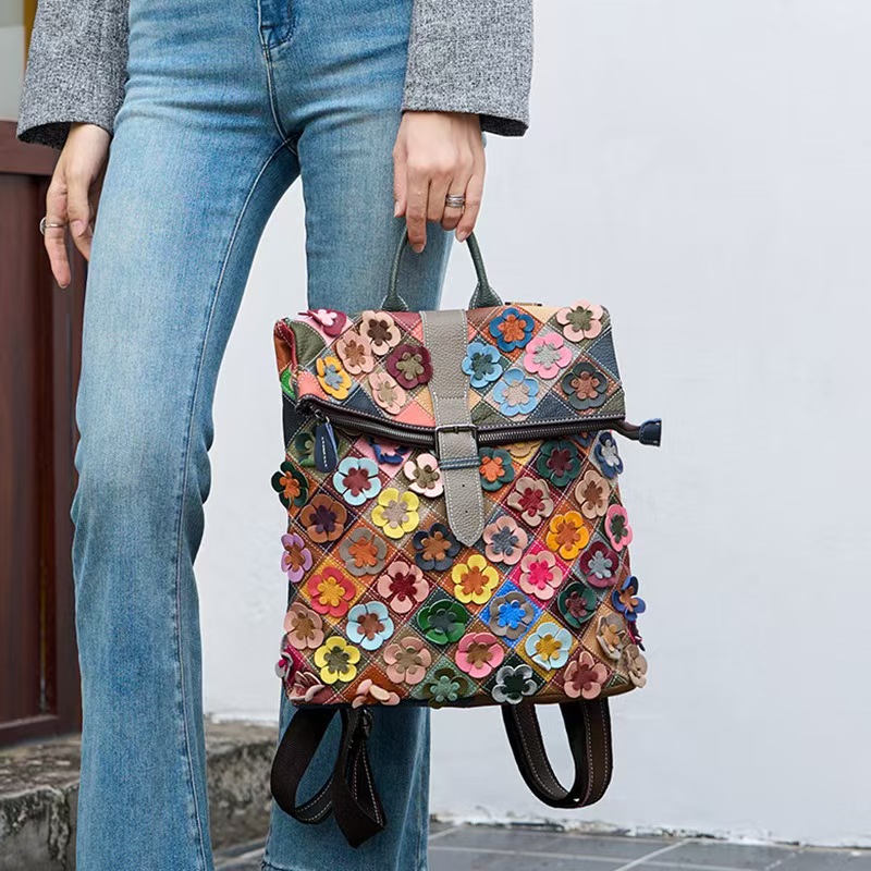 Mochila Vintage Feminina em Co - Women'S Fashion Backpack avaliação e preço