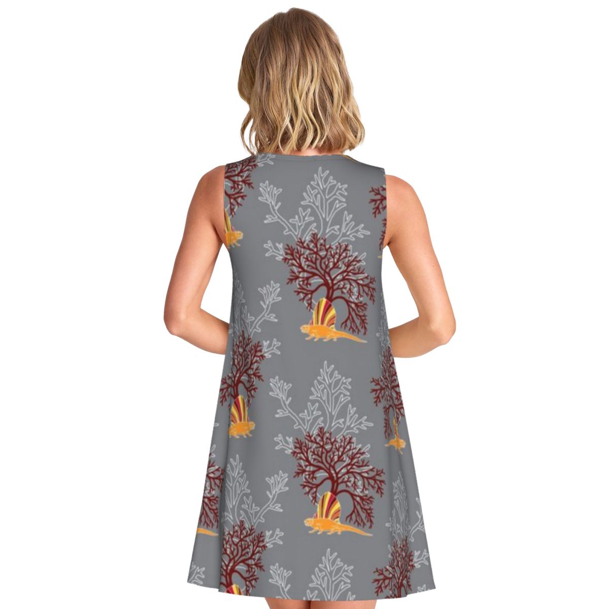 Vestido Sem Mangas para Mulher - Women Fashion History avaliação e preço