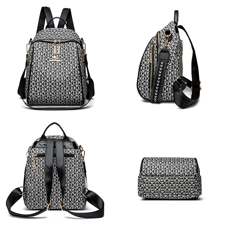 Bolsa de ombro retro impressa  - Women'S Fashion Backpack avaliação e preço