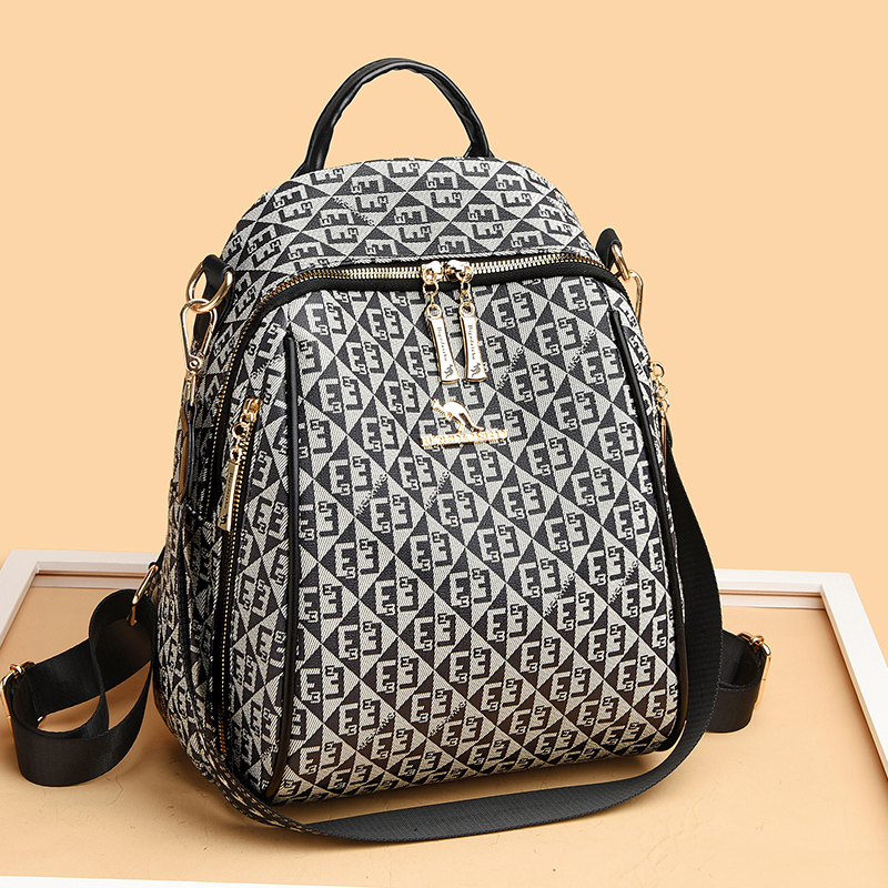 Bolsa de ombro retro impressa  - Women'S Fashion Backpack avaliação e preço