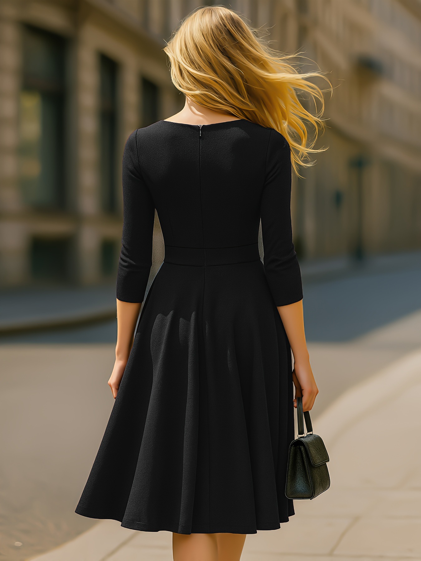 Vestido Feminino Slim com Zípe - Women'S Fashion Quarter Zip avaliação e preço