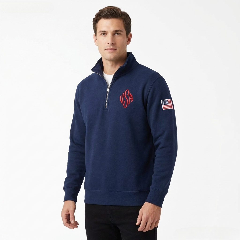Moletom com Zíper de Um Quarto - Women'S Fashion Quarter Zip avaliação e preço