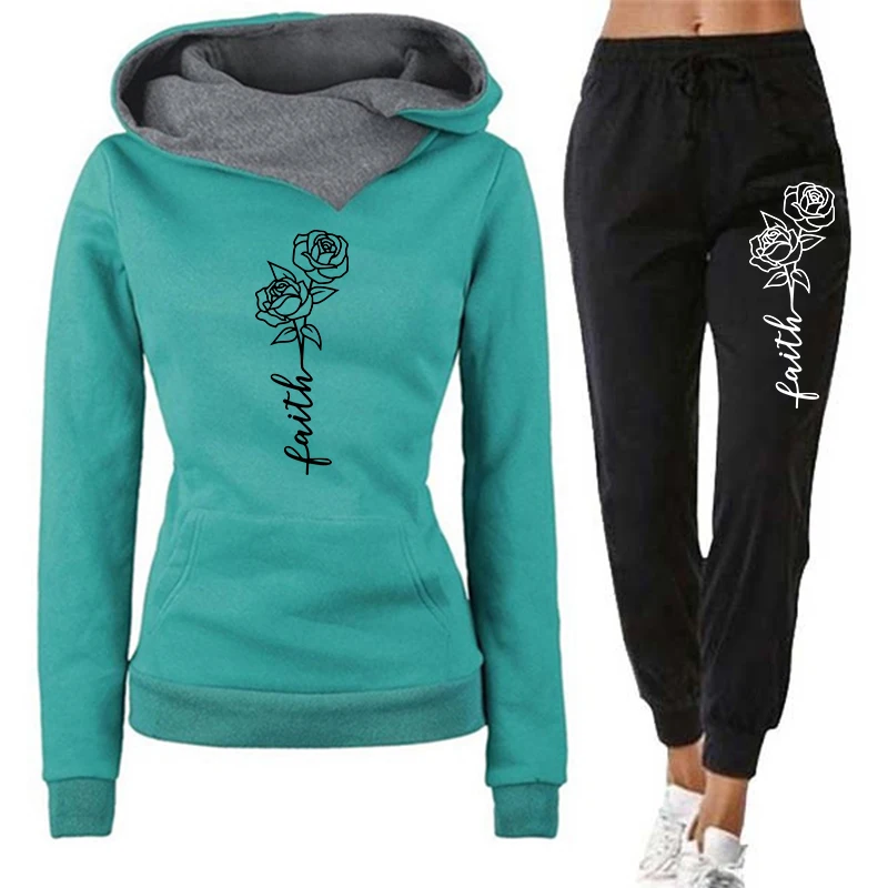 Conjunto de Moletom Feminino C - Women'S Fashion Sweatshirts avaliação e preço