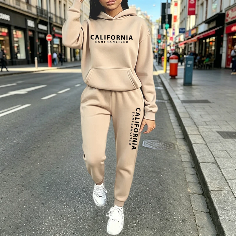 Conjunto de Moletom Casual Urb - Women'S Fashion Sweatshirts avaliação e preço