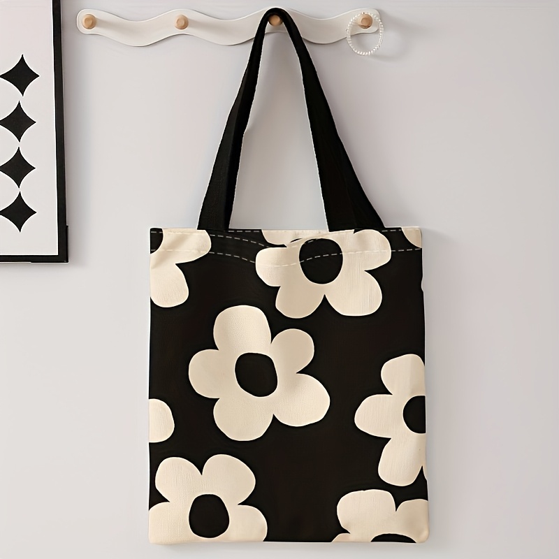 Bolsa tote com estampa de flor - Canvas Tote Bag avaliação e preço