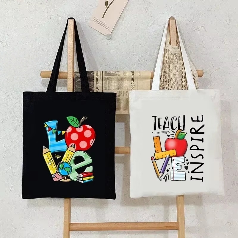 Bolsa de Ombro de Lona Feminin - Canvas Tote Bag avaliação e preço
