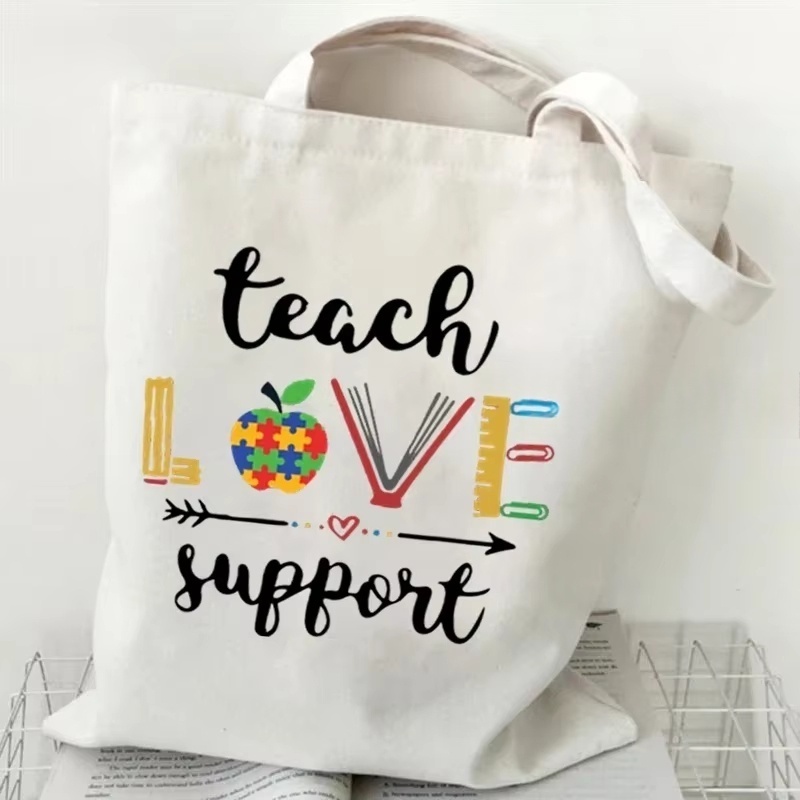 Bolsa de Ombro de Lona Feminin - Canvas Tote Bag avaliação e preço