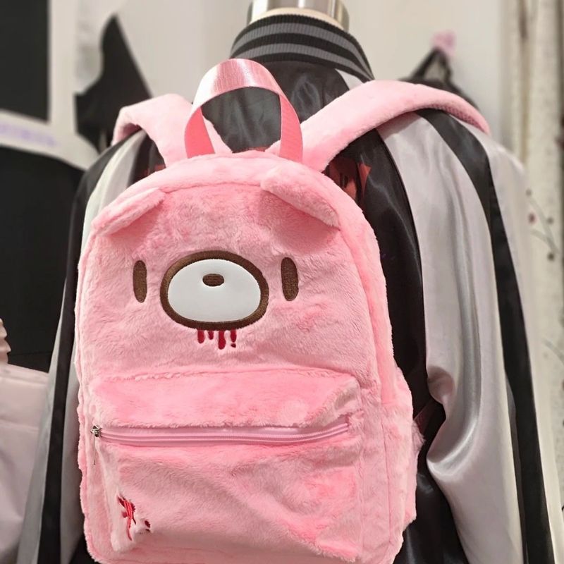 Mochila Fofa Gloomy Bear Rosa  - Women'S Fashion Backpack avaliação e preço
