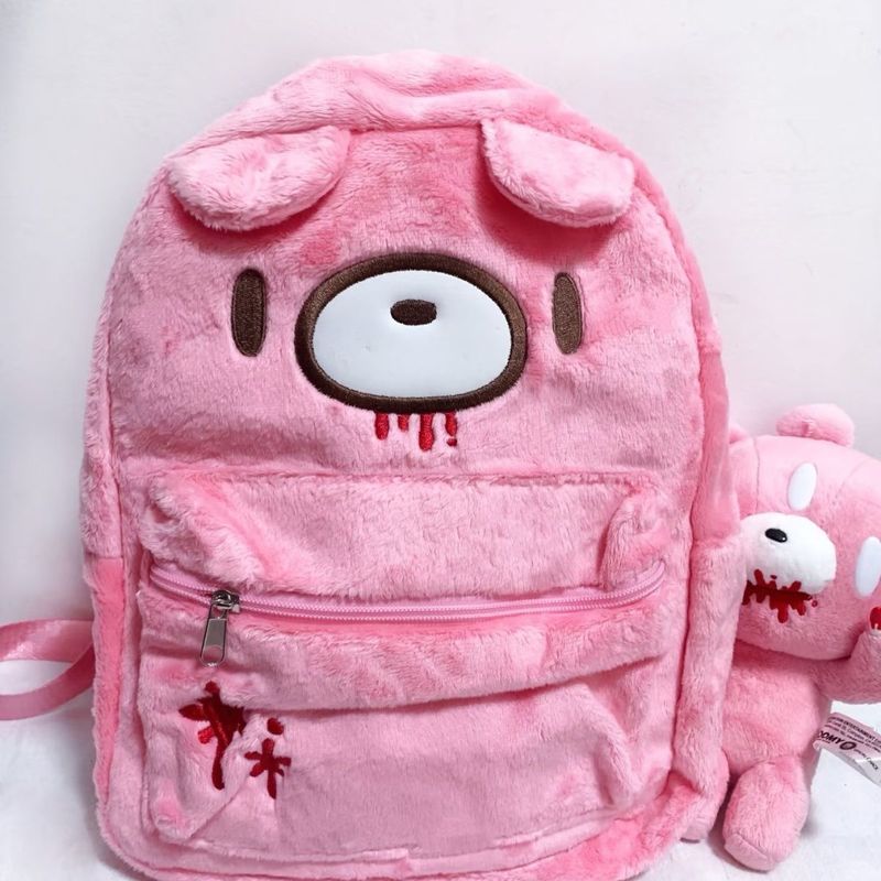Mochila Fofa Gloomy Bear Rosa  - Women'S Fashion Backpack avaliação e preço