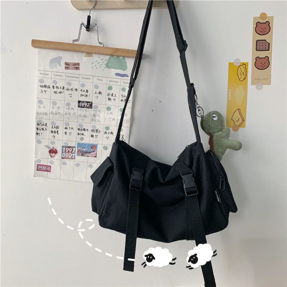 Bolsa crossbody preta unisex c - Canvas Tote Bag avaliação e preço