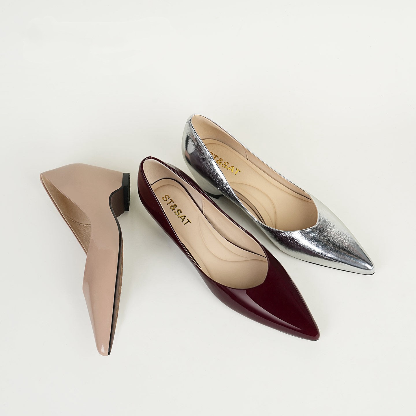 Sapatilhas de Bico Fino e Salt - Women Fashion Simple avaliação e preço