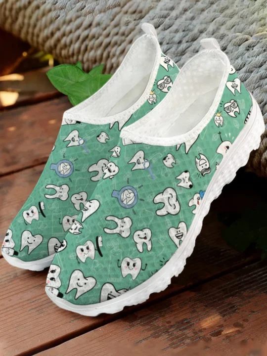 Tênis de Malha com Estampa de  - Women'S Fashion Tennis Shoes avaliação e preço