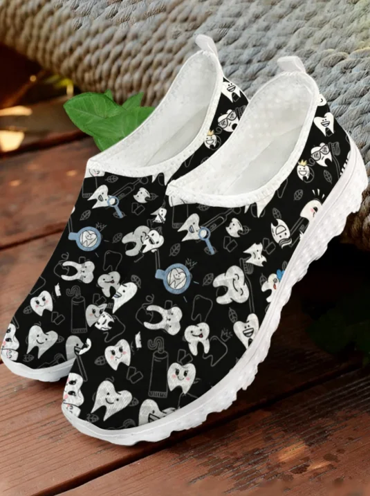 Tênis de Malha com Estampa de  - Women'S Fashion Tennis Shoes avaliação e preço