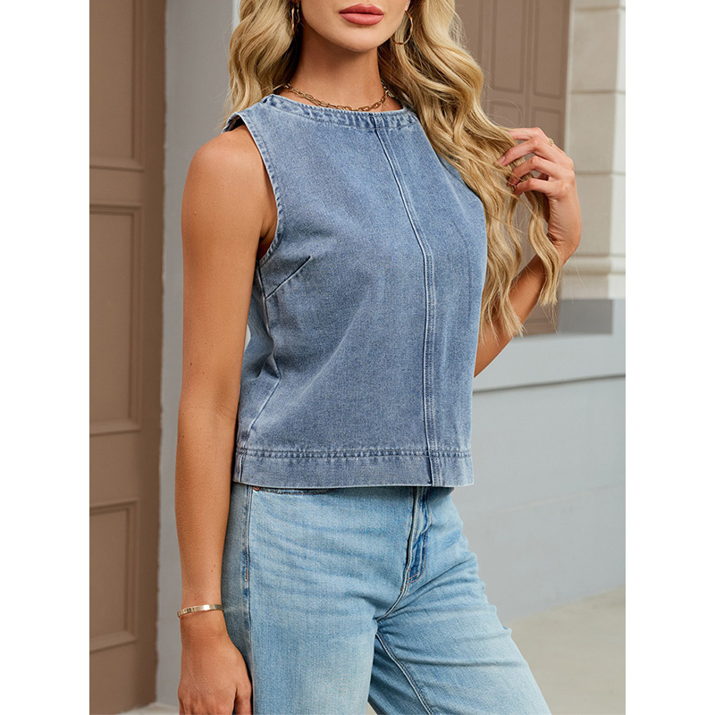 Colete Jeans Feminino Casual B - Women Fashion Vest avaliação e preço