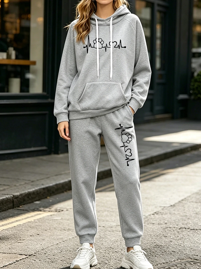 Conjunto Feminino de 2 Peças p - Women'S Fashion Sweatshirts avaliação e preço
