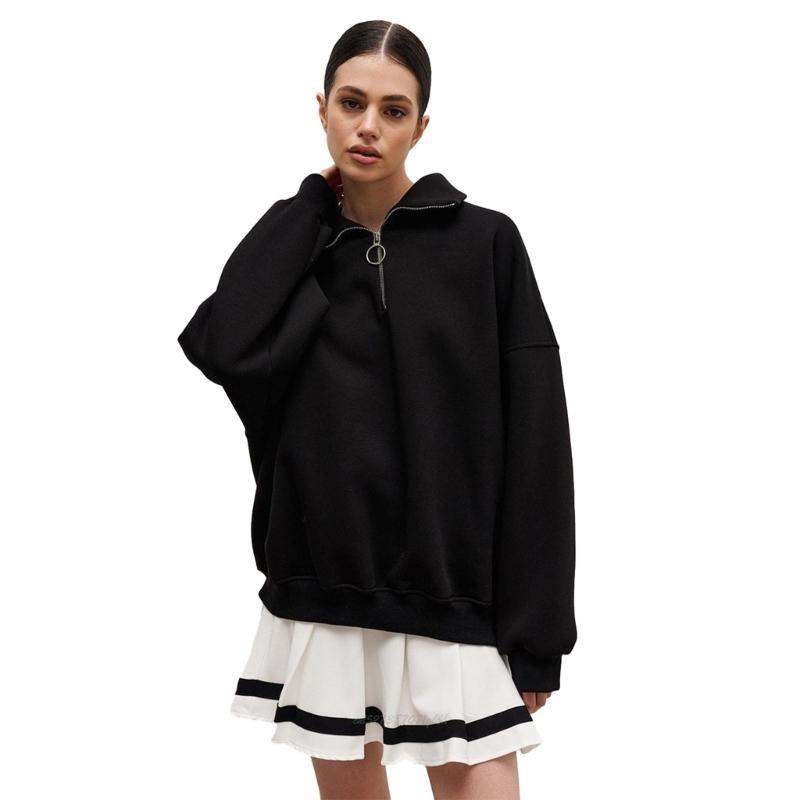 X5xa feminina manga longa quar - Women'S Fashion Quarter Zip avaliação e preço