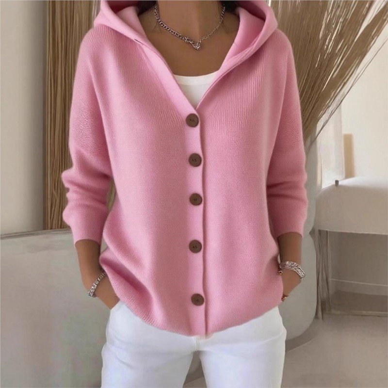 Moda simples de malha com capu - Women'S Fashion Quarter Zip avaliação e preço