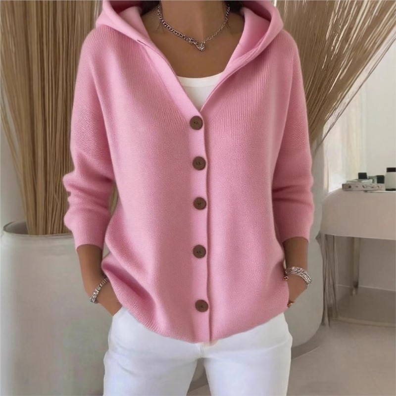 Moda simples de malha com capu - Women'S Fashion Quarter Zip avaliação e preço