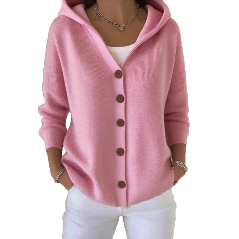 Moda simples de malha com capu - Women'S Fashion Quarter Zip avaliação e preço