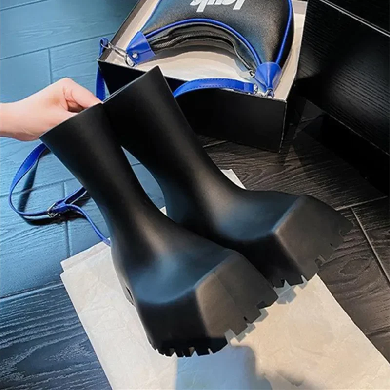 Botas de Cano Curto Femininas  - Women'S Fashion Rain Boots avaliação e preço