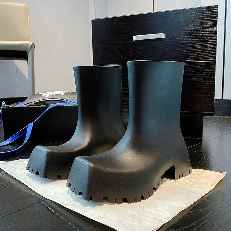 Botas de Cano Curto Femininas  - Women'S Fashion Rain Boots avaliação e preço