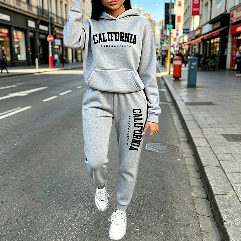 Conjunto de Moletom Casual Urb - Women'S Fashion Sweatshirts avaliação e preço