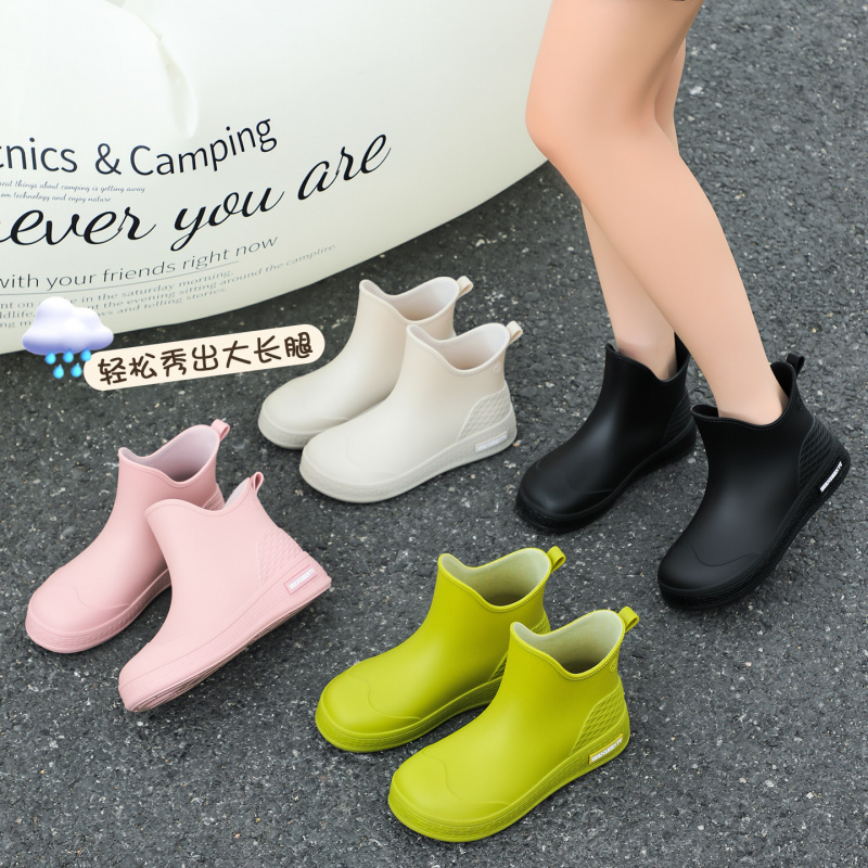 Novas Botas de Chuva Impermeáv - Women'S Fashion Rain Boots avaliação e preço