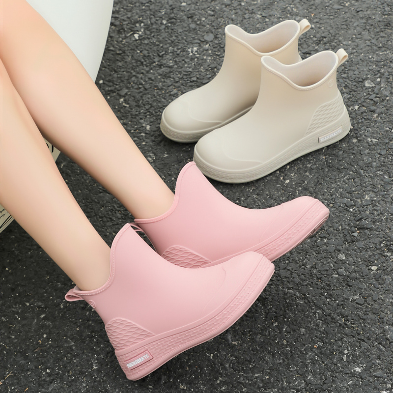 Novas Botas de Chuva Impermeáv - Women'S Fashion Rain Boots avaliação e preço