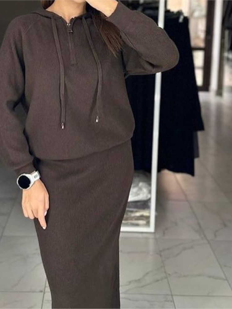 Moda feminina conjunto de saia - Women'S Fashion Sweatshirts avaliação e preço